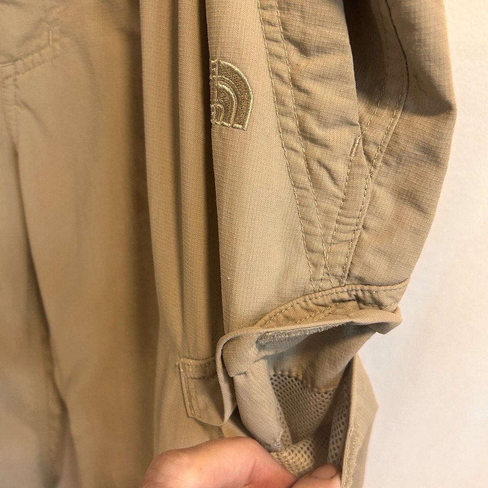 North Face Cargo Pants Mens 38x32 Tan  Rip Stop Lightweight Utility Hiking EUC - Picture 6 of 16